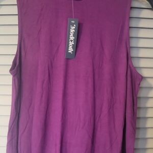 Modcloth Sleeveless Pink Purple Muscle Tee